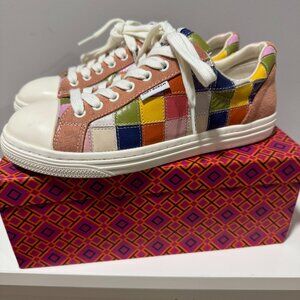 Tory Burch Classic Court Patchwork LowTop Sneakers in Multi-Patchwork